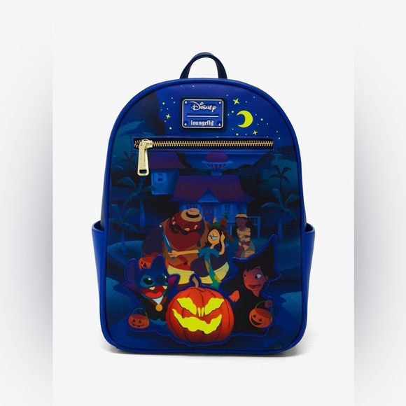 Loungefly Handbags - Loungefly Disney Lilo & Stitch Trick or Treating Glow-in-the-Dark Mini Backpack